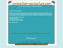 Tablet Screenshot of animation-caricature.com